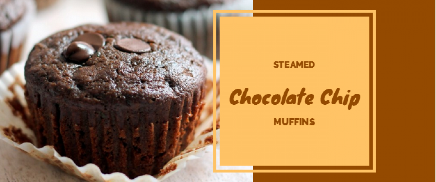 No-Bake Recipe! Steamed Chocolate Chip Muffins